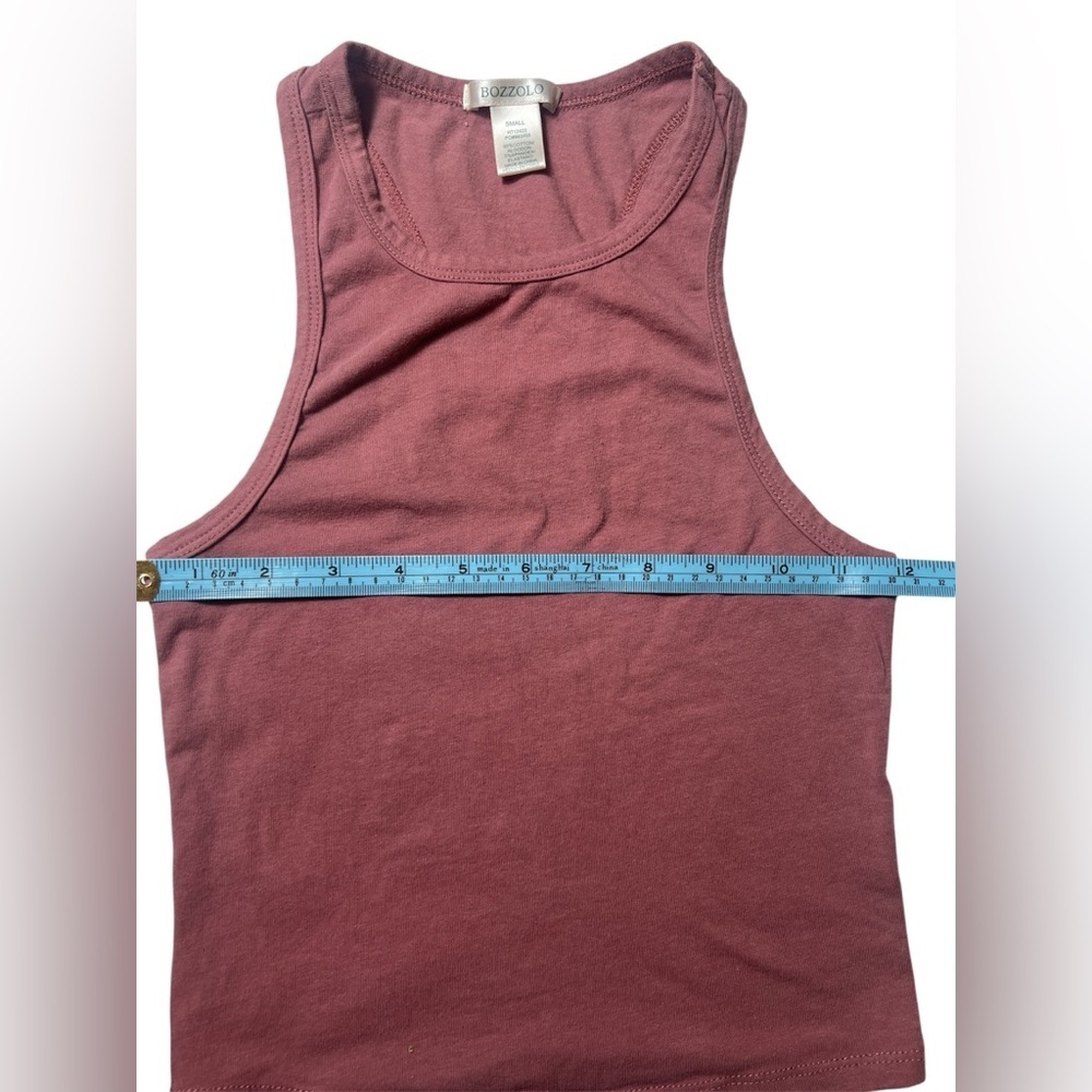 Cozy Ribbed Racerback Tank Top - Mauve - Picture 2 of 5